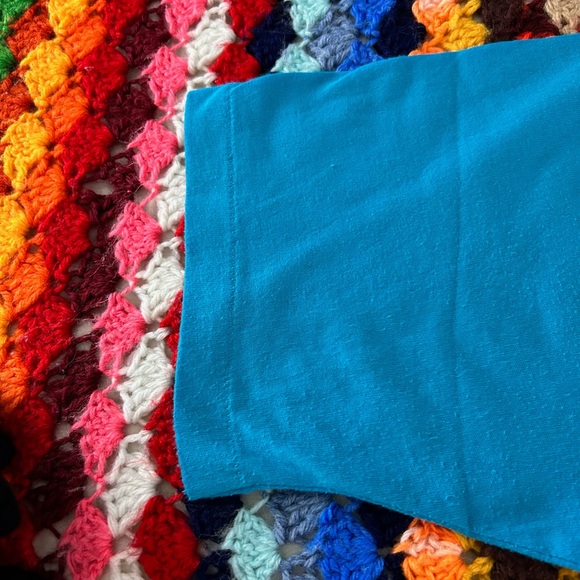 Vintage 90s USA Made Single Stitch Puffy Print Vaporwave Neon Jerzees Pa… - Picture 5 of 10